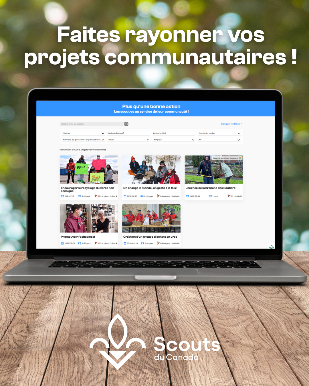 Banque de projets communautaires : plus qu&rsquo;une bonne action !