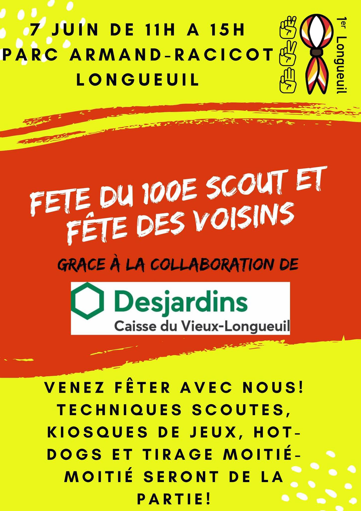 Fête du 100e scout et fête des voisins