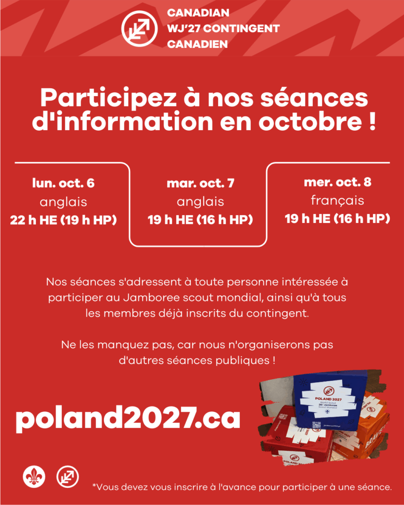 Jamboree Mondial : Participez aux scéances d&rsquo;information en octobre