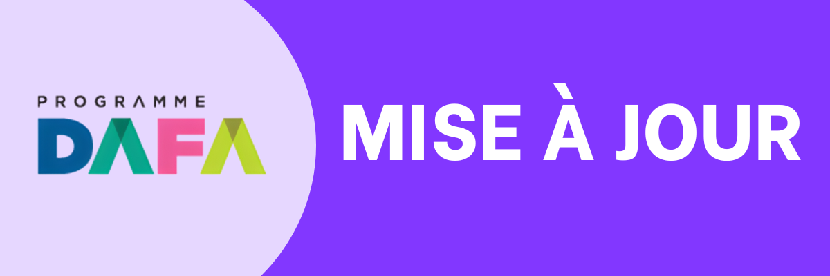 Programme DAFA &#8211; Mise à jour