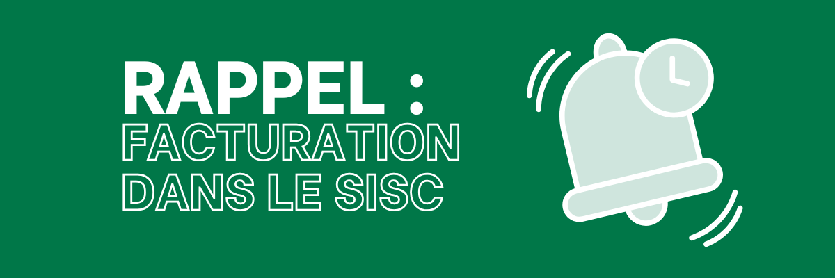Rappel : Facturation dans le SISC