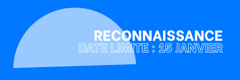 Reconnaissances &#8211; Candidatures