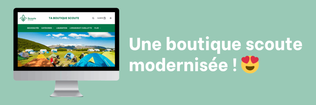 Une boutique scoute modernisée !