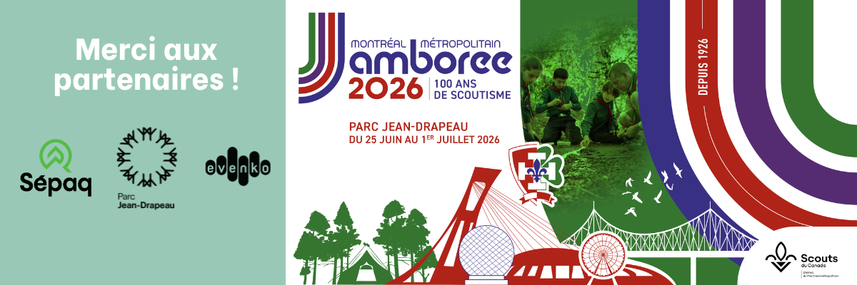 Jamboree des Scouts du Montréal métropolitain – Merci aux partenaires !